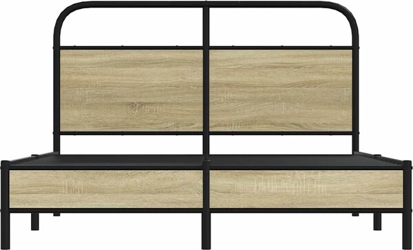 VidaXL Rám postele bez matrace 140x200 cm kompozitní dřevo [4100411] Barva: dub sonoma