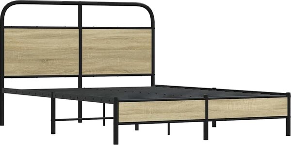 VidaXL Rám postele bez matrace 140x200 cm kompozitní dřevo [4100411] Barva: dub sonoma