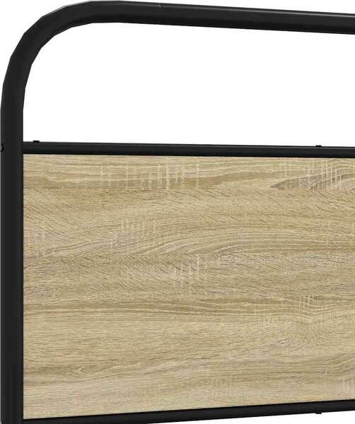 VidaXL Rám postele bez matrace 90x200 cm kompozitní dřevo [4100421] Barva: hnědý dub