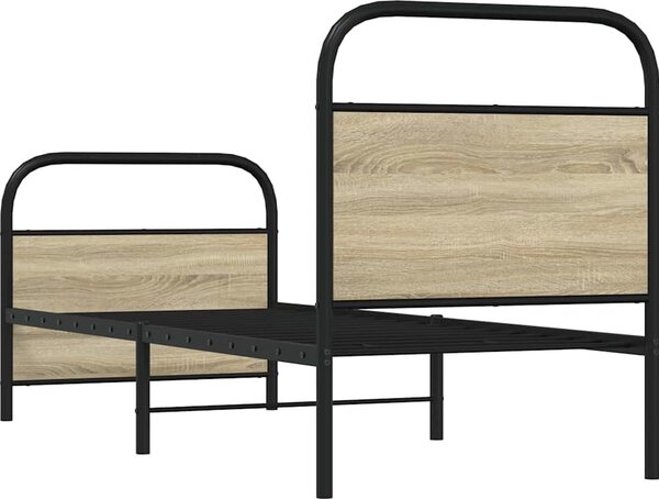 VidaXL Rám postele bez matrace 80x200 cm kompozitní dřevo [4100267] Barva: dub sonoma