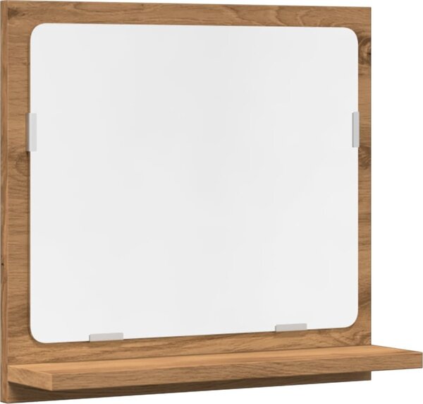 VidaXL Koupelnová skříňka se zrcadlem 40x11x37 cm kompozit [856182] Barva: dub artisan