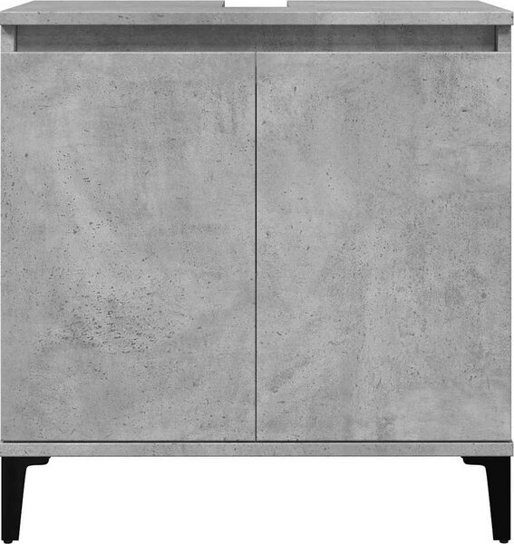 VidaXL Skříňka pod umyvadlo betonově šedá 58x33x60 cm kompozitní dřevo [857116]