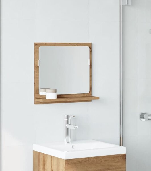 VidaXL Koupelnová skříňka se zrcadlem 40x11x37 cm kompozit [856182] Barva: dub artisan