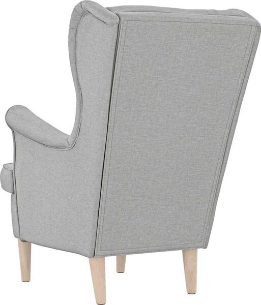 VidaXL Křeslo 74 x 84 x 100 cm textil [4016905] Barva: světle šedá