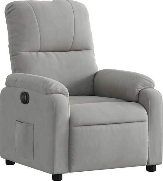 VidaXL Elektrické polohovací křeslo tkanina z mikrovlákna [3204916] Barva: taupe