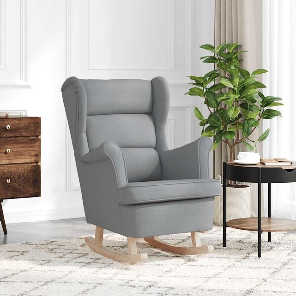 VidaXL Houpací křeslo 74 x 90 x 102 cm textil [4016924] Barva: světle šedá