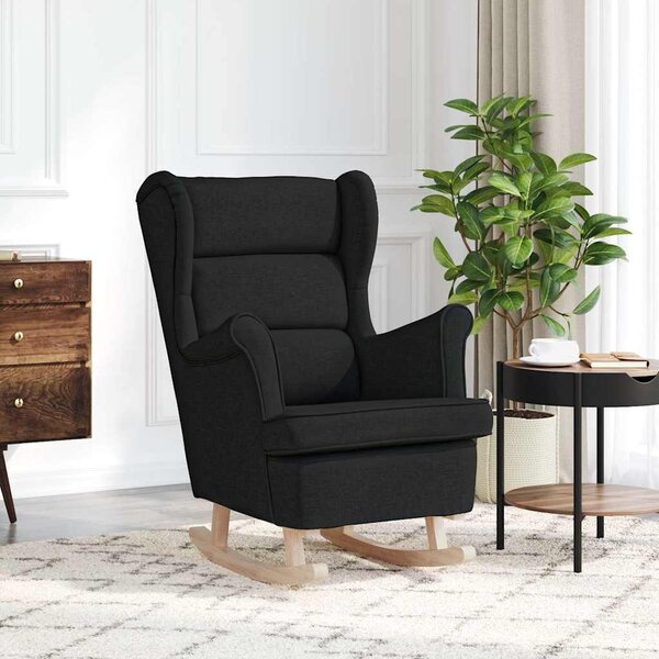 VidaXL Houpací křeslo 74 x 90 x 102 cm textil [4016924] Barva: Černá