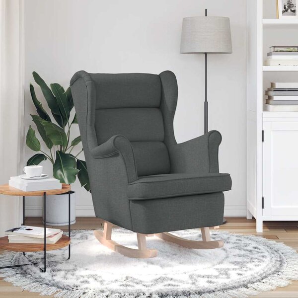 VidaXL Houpací křeslo 74 x 90 x 102 cm textil [4016924] Barva: světle šedá