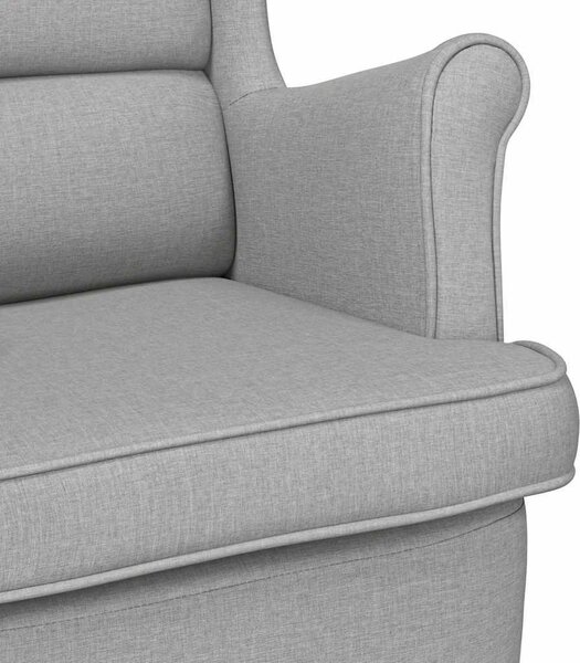 VidaXL Křeslo 74 x 84 x 100 cm textil [4016905] Barva: světle šedá