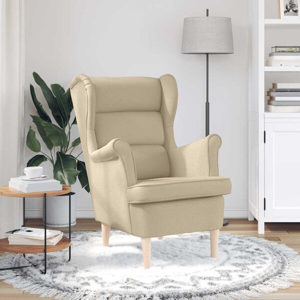 VidaXL Křeslo 74 x 84 x 100 cm textil [4016905] Barva: světle šedá