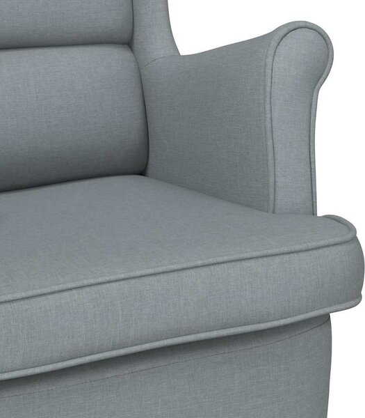 VidaXL Houpací křeslo 74 x 90 x 102 cm textil [4016924] Barva: světle šedá