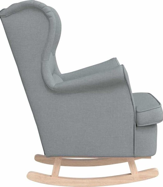 VidaXL Houpací křeslo 74 x 90 x 102 cm textil [4016924] Barva: světle šedá