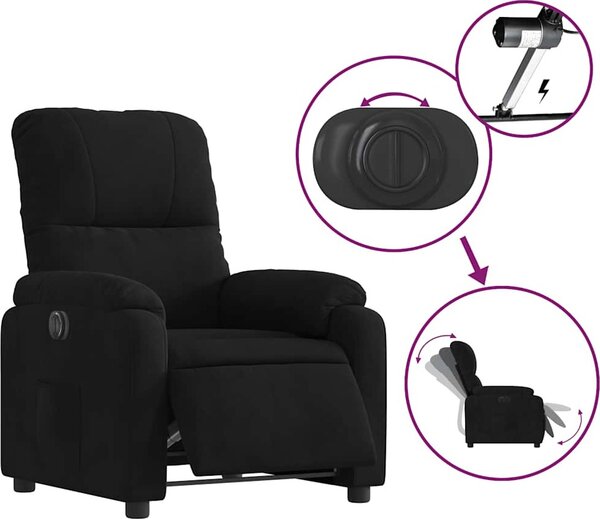 VidaXL Elektrické polohovací křeslo tkanina z mikrovlákna [3204916] Barva: taupe
