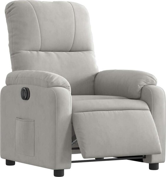 VidaXL Elektrické polohovací křeslo tkanina z mikrovlákna [3204916] Barva: taupe
