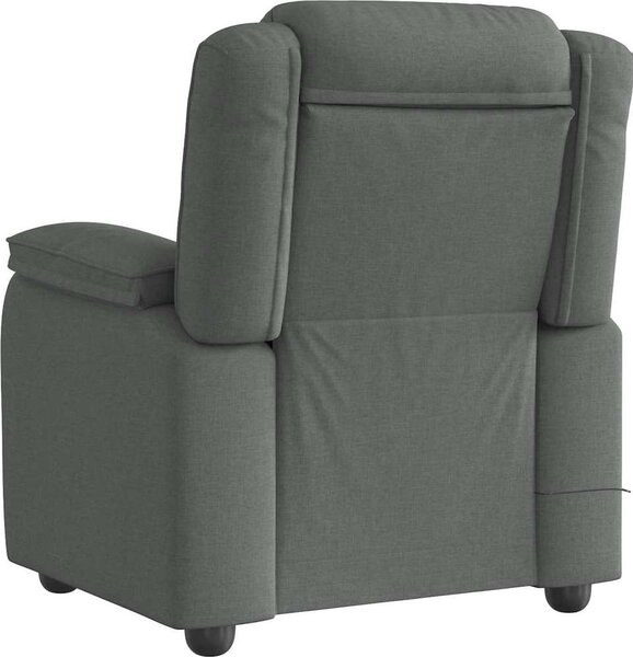 VidaXL Masážní polohovací křeslo textil [4015714] Barva: Hnědá