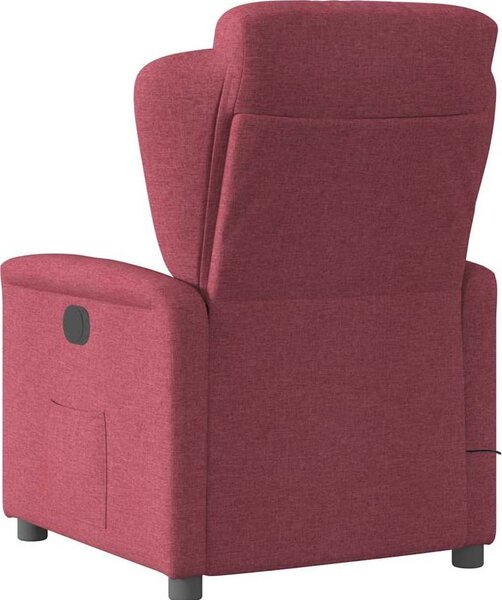VidaXL Masážní polohovací křeslo textil [4015587] Barva: Hnědá