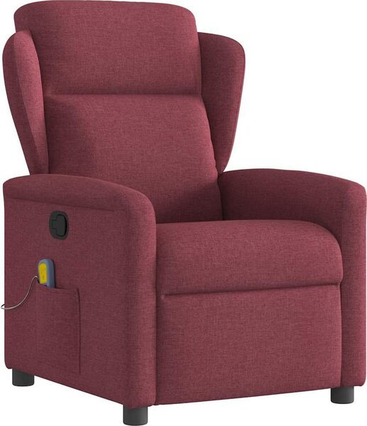 VidaXL Masážní polohovací křeslo textil [4015587] Barva: Hnědá