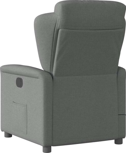 VidaXL Masážní polohovací křeslo textil [4015587] Barva: Hnědá