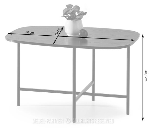 Minimalistický konferenční stolek RAEL - černý