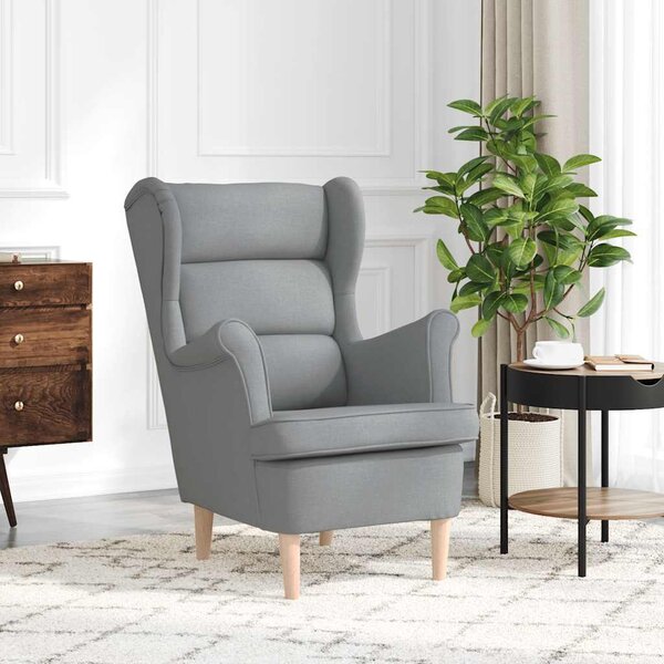 VidaXL Křeslo 74 x 84 x 100 cm textil [4016905] Barva: světle šedá
