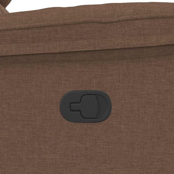 VidaXL Masážní polohovací křeslo textil [4015714] Barva: Hnědá