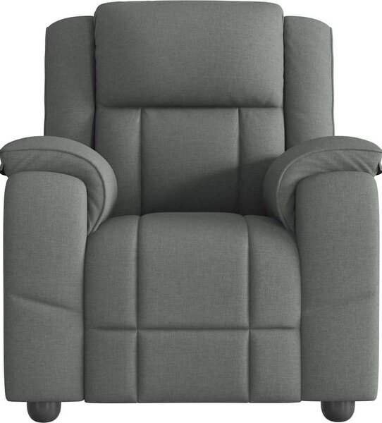 VidaXL Masážní polohovací křeslo textil [4015714] Barva: Hnědá
