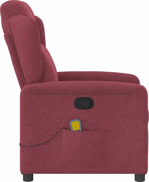 VidaXL Masážní polohovací křeslo textil [4015587] Barva: Hnědá