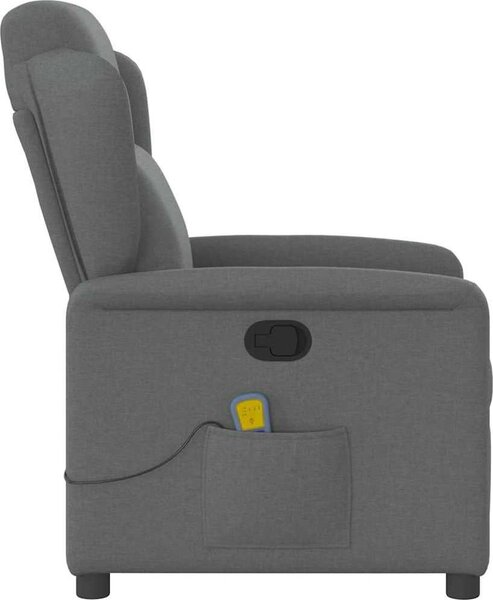 VidaXL Masážní polohovací křeslo textil [4015587] Barva: Hnědá