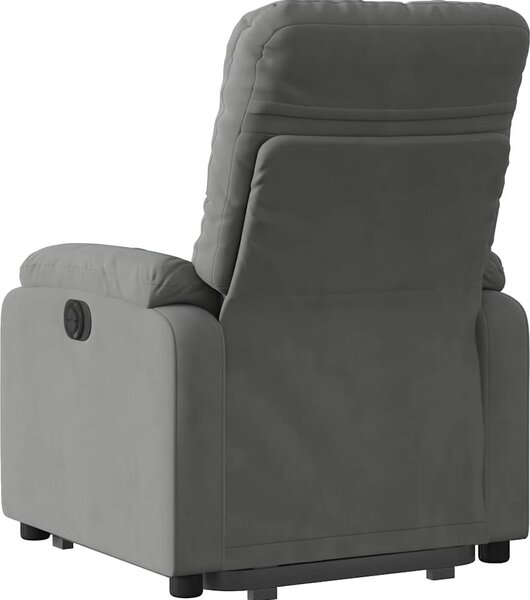 VidaXL Elektrické zvedací polohovací křeslo látka z mikrovlákna [3204945] Barva: Černá