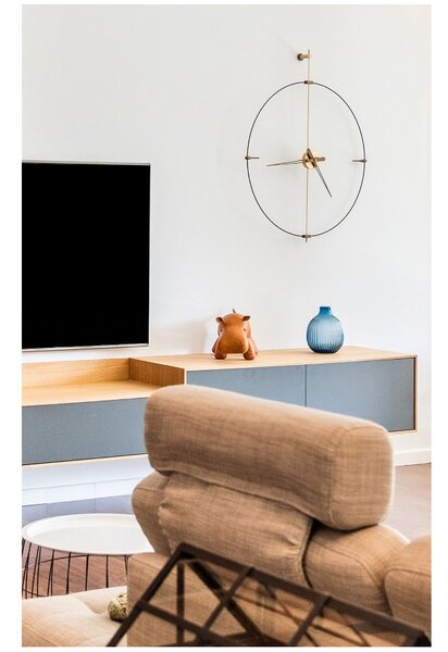 Designové nástěnné hodiny Nomon Bilbao Brass Small 92cm