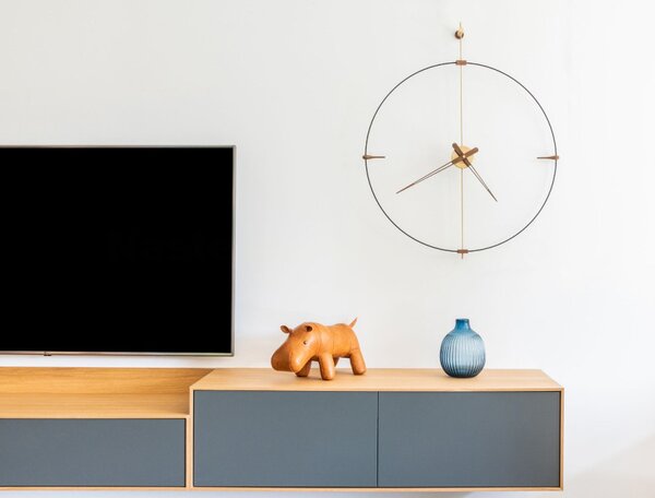 Designové nástěnné hodiny Nomon Bilbao Brass Small 92cm
