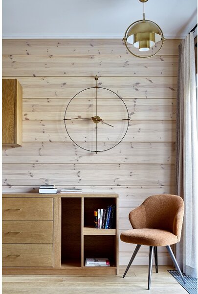 Designové nástěnné hodiny Nomon Bilbao Brass Small 92cm