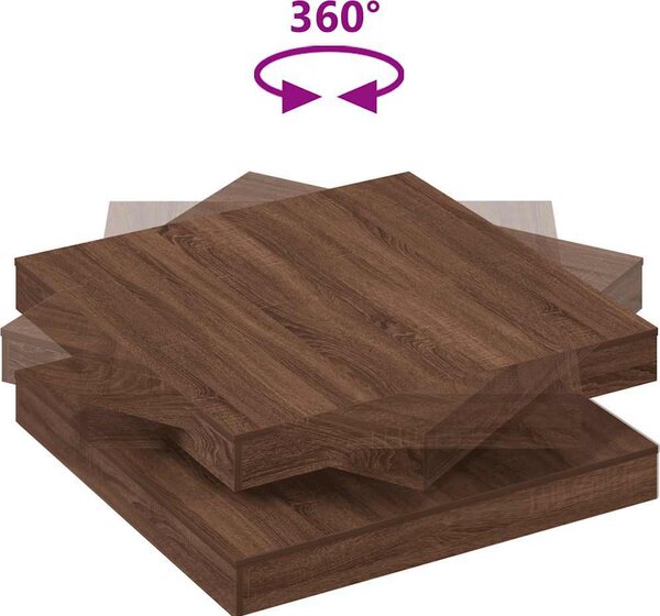 VidaXL Konferenční stolek otočný o 360º 90x90x34,5 cm [3321357] Barva: Staré dřevo