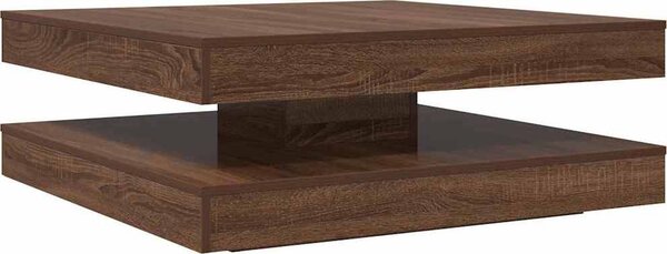 VidaXL Konferenční stolek otočný o 360º 90x90x34,5 cm [3321357] Barva: Staré dřevo