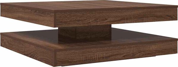 VidaXL Konferenční stolek otočný o 360º 90x90x34,5 cm [3321357] Barva: Staré dřevo