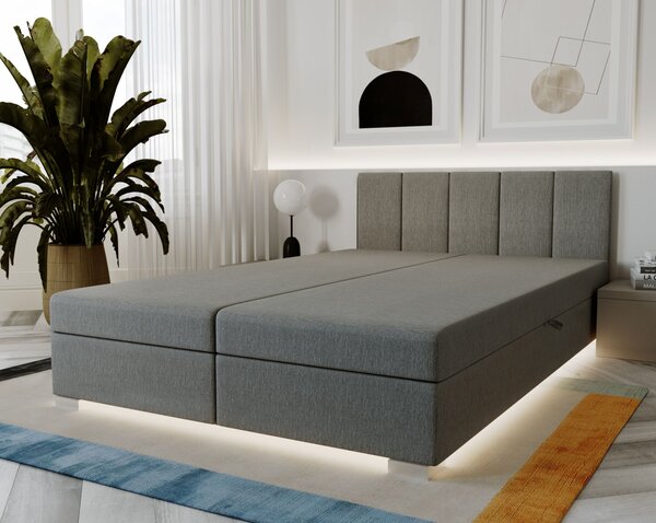 Hotelová postel 180x200 ROSIE 7 - šedá