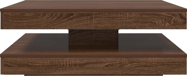 VidaXL Konferenční stolek otočný o 360º 90x90x34,5 cm [3321357] Barva: Staré dřevo