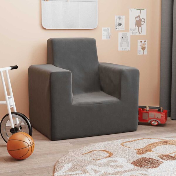 VidaXL Dětská pohovka měkký plyš [4104792] Barva: Růžová
