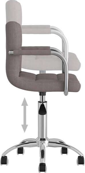 VidaXL Otočná kancelářská židle textil [334674] Barva: taupe