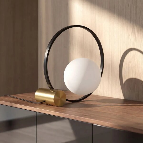 LÉTO -15% Angel Cerdá Černobílá stolní lampa No. 8096