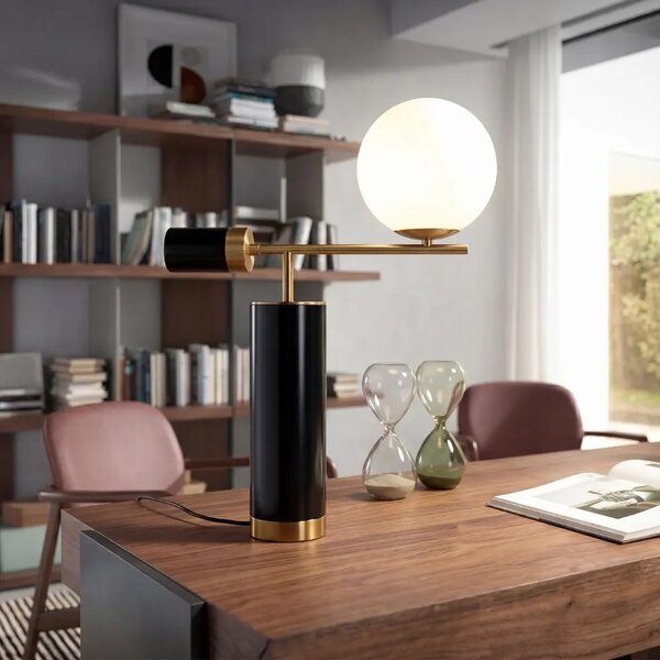 LÉTO -15% Angel Cerdá Černobílá stolní lampa No. 8094
