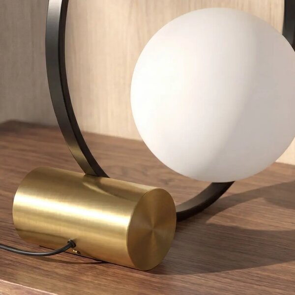 LÉTO -15% Angel Cerdá Černobílá stolní lampa No. 8096