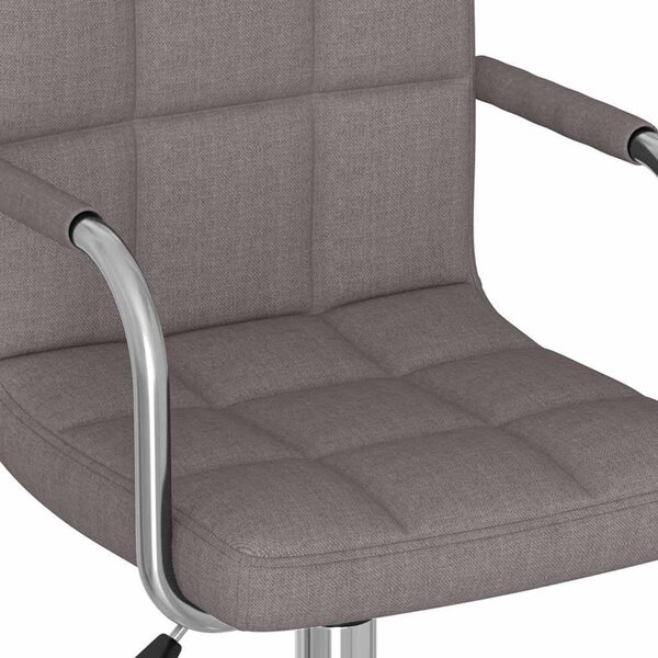 VidaXL Otočná kancelářská židle textil [334674] Barva: taupe
