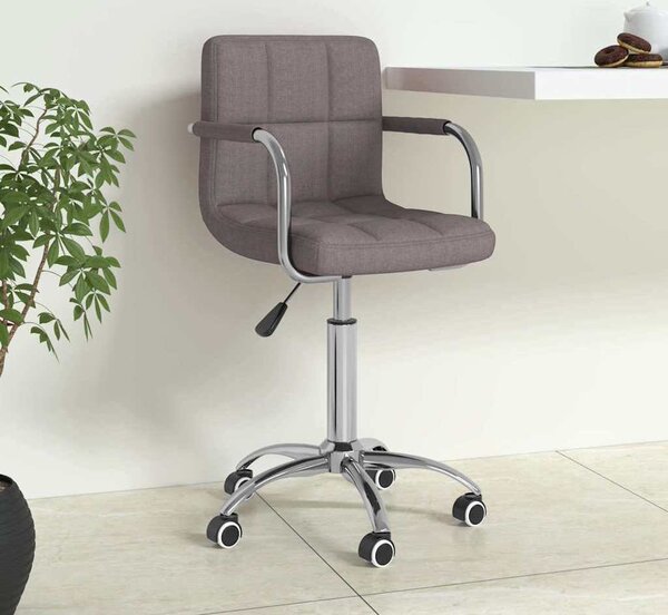 VidaXL Otočná kancelářská židle textil [334674] Barva: taupe