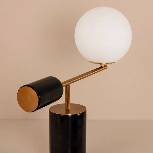 LÉTO -15% Angel Cerdá Černobílá stolní lampa No. 8094