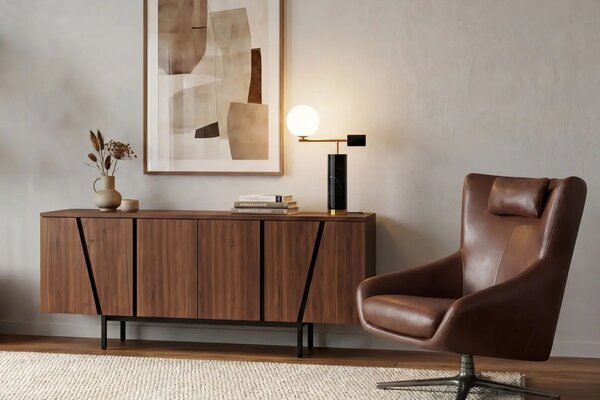 LÉTO -15% Angel Cerdá Černobílá stolní lampa No. 8094