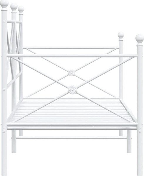 VidaXL Válenda bez matrace 90x200 cm ocel [4104668] Barva: Černá