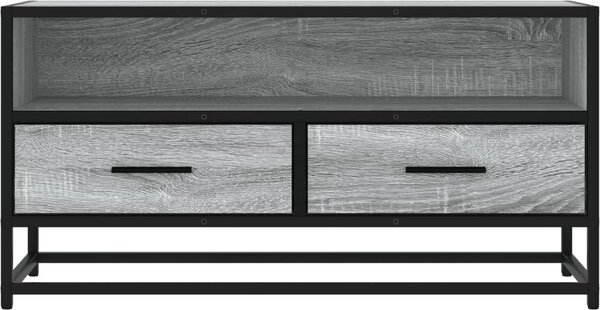 VidaXL TV skříňka 80 x 34,5 x 40 cm kompozitní dřevo a kov [848812] Barva: Černá