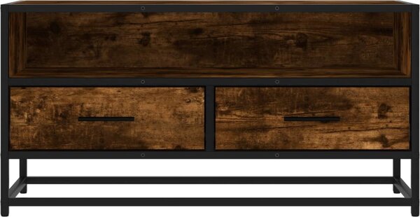 VidaXL TV skříňka 80 x 34,5 x 40 cm kompozitní dřevo a kov [848812] Barva: Černá