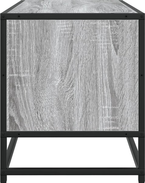 VidaXL TV skříňka 80 x 34,5 x 40 cm kompozitní dřevo a kov [848812] Barva: Černá